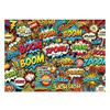 BOOM  WOW Comic City Tapestry Pop Art Style Wall Hanging for Birthday Decor Dorm Living Room High Quality 2D Flat Print Design