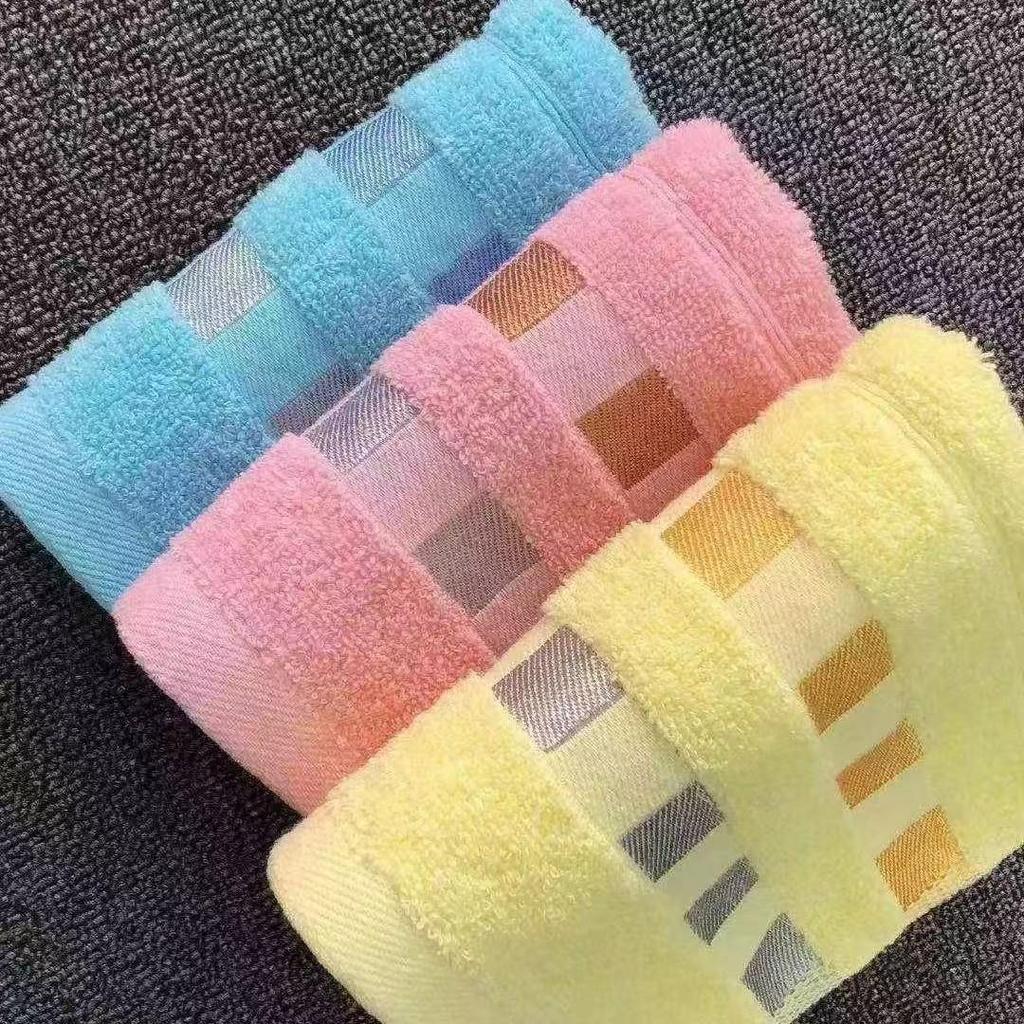 Förtjockad absorberande luddfri ansiktshandduk i ren bomull - Mjuk tvättlapp för daglig hushållsanvändning