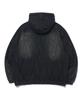 Annoyed Cut Brushed Denim Zip-Up Hoodie Lq1Ju032_Black