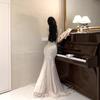 Summer New Socialite Banquet Evening Dress High-end Sequin Dress Mesh Fishtail Dress Small Dress Women