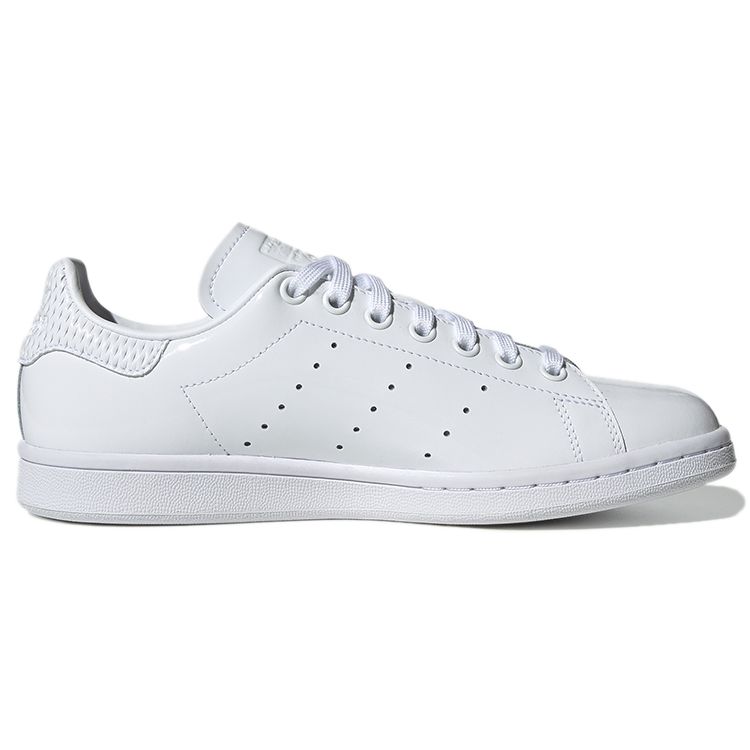 Adidas Originals Stan Smith Synthetic Leather Patent Low-Top Sneakers Women sneakers White EE4760