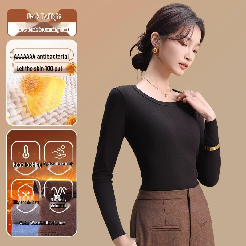 Women's Seamless Thermal Slimming Long Sleeve Undershirt