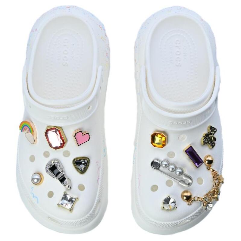 Crocs Crush Clog EVA Exquisite and Versatile Hole Shoes Unisex White