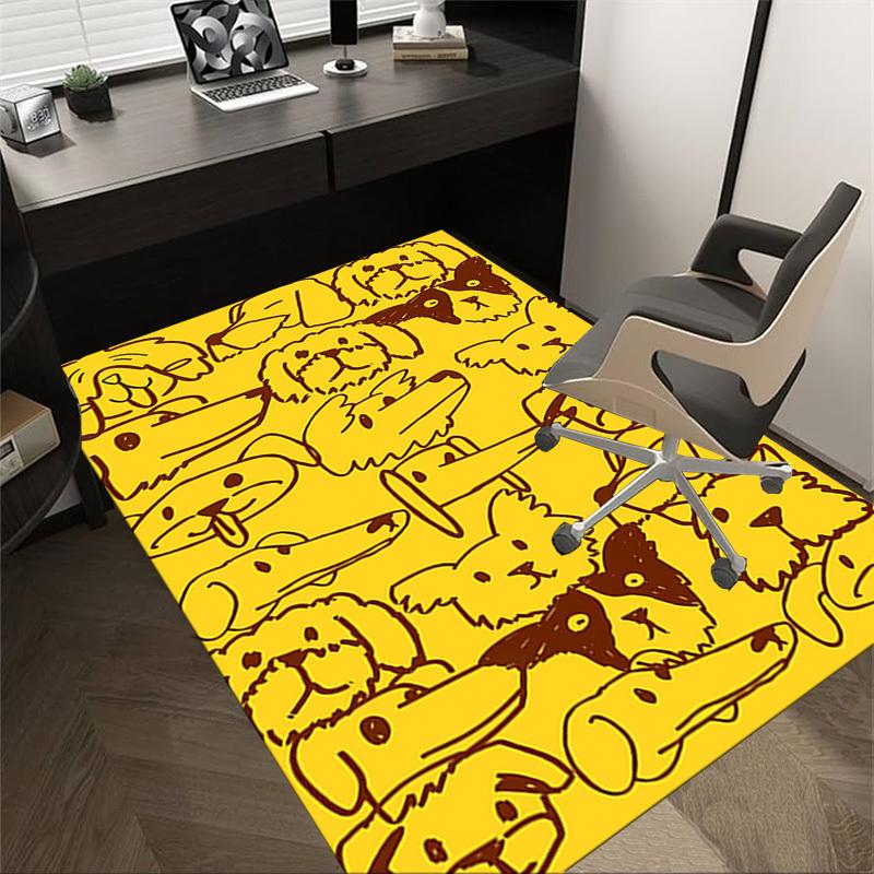 

1PC Dog Pattern Extra Large Non-Slip Floor carpet, Office, family, bedroom, Studio - Large Area Rug Indoor Rugs, Vibrant Colors-W258 60cm by 90cm