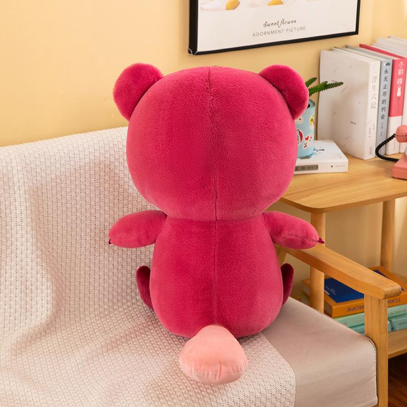 Strawberry Bear Turned Into a Sea Doll Plush Toy Cute Large Doll Throw Pillow Gift
