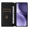 For Vivo X300 Pro 5G Case Wallet Rhombus Imprinted PU Leather Phone Cover