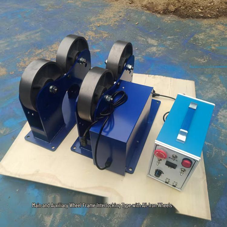Automatic Welding Roller Bed with Adjustable Control for Pipe and Cylinder Positioning