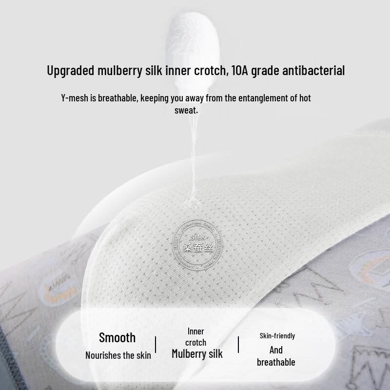 Nanjiren Men's 10A Antibacterial Cotton Boxer Briefs 3-Pack