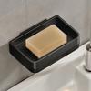 1pc Bathroom Soap Dish No Drill Wall Mounted Soap Holder Aluminum Alloy Sponge Storage Organizer Bathroom Accessories