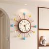 Nordic Cream Style Wall Clock, Dopamine Inspired Silent Wall Clock for Living Room, Modern Round Kitchen Dining Decor
