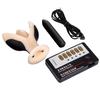 Vibrating Silicone Anal Plug with Electric Pulse Stimulation - Adult Erotic Toy