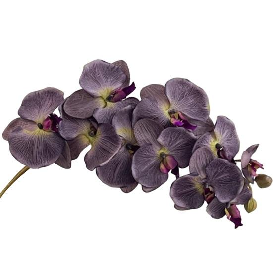 Konstgjorda Phalaenopsis-blommor 10-huvudiga stjälkar 3D-utskrift Realistiska konstgjorda orkidéer för vardagsrum, bröllopsfest, bordsdekoration