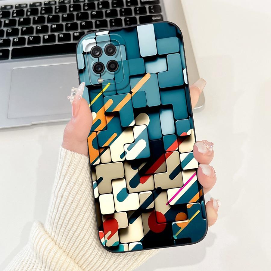 For Samsung A22 A225F 4G Phone Case Flower Painted  Proective Cover for SamsungA22 A22s a 22 S 5G Soft Silicone Funda Capa