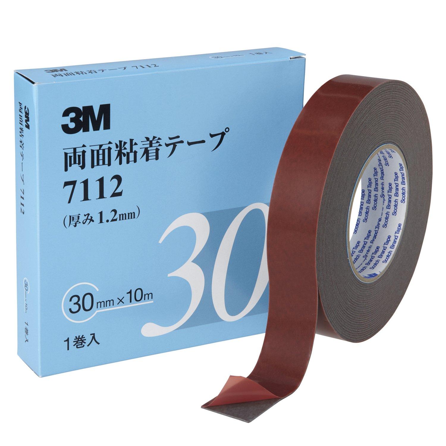 

3M Adhesive Tape 30mm Wide x 7112 30 AAD Double-Sided 7112, 10m, серый