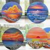 Round for Artist Painter Oil Paint Thicken Picture Frame Drawing Board Painting Board Circle Canvas