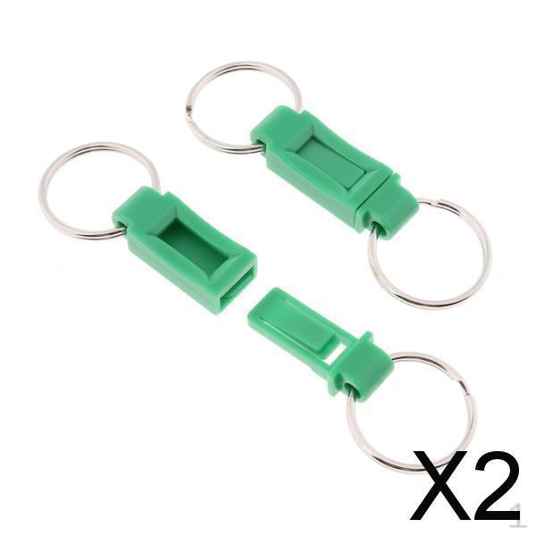 

Quick Release Keychain Set with Detachable Rings