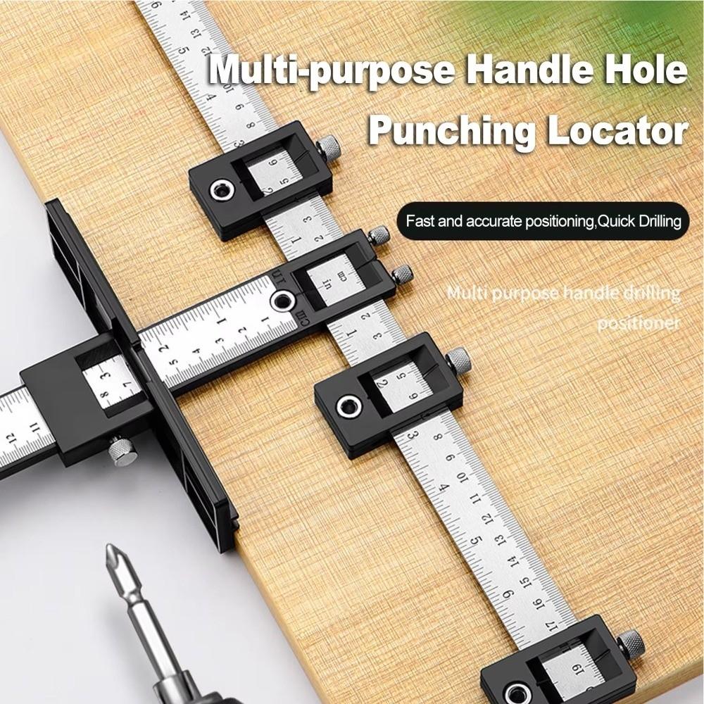 Precise Drilling Cabinet Hardware Jig Adjustable Positioning Jig Drill Guide for Woodworking