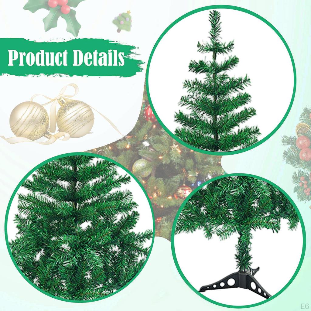 Artificial Christmas Tree Decorations Includes Stand Premium Xmas Holiday Decor for