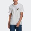 adidas Printed Crew Neck Sports Tee Men Tops White HA0935