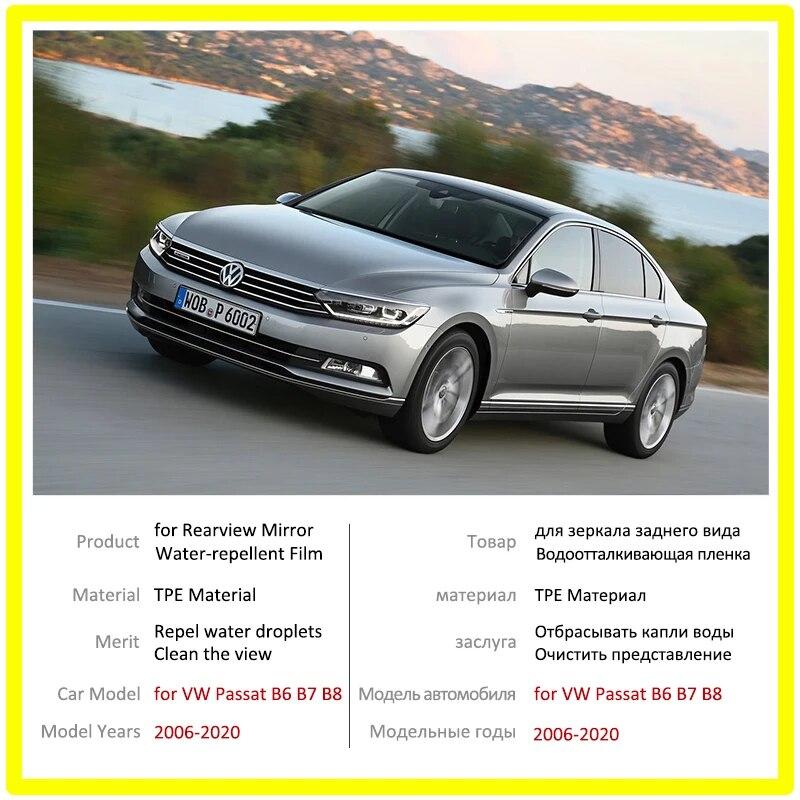 for Volkswagen VW Passat B6 B7 B8 Rearview Mirror Film HD Anti-Fog Anti-Scratch Rainproof  Auto Mirror Sticker Car Accessories