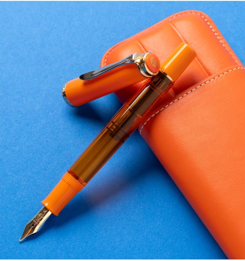 Pelikan Classic M200 Special Edition Orange Delight Fountain Pen Piston Filler Broad B