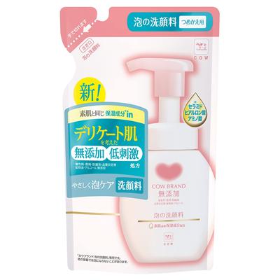 Cow Brand Foaming Facial Cleanser Refill 140mL Additive-Free