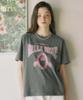 OURHOPE Bell Rose T-Shirt - Dark Gray