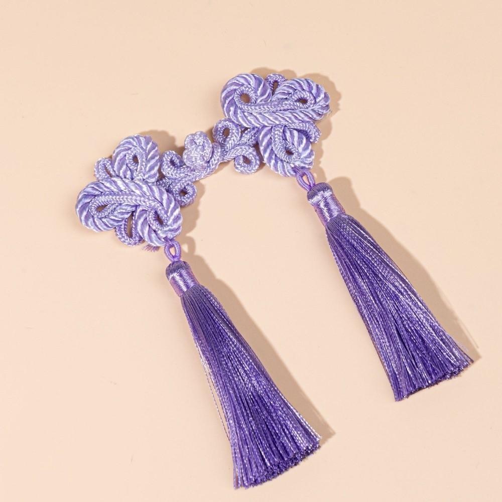 Chinese Style Clothing Buttons Needlework Sewing Button Chinese Knot Buttons Tassel DIY Plate Buckle Clothing Accessories