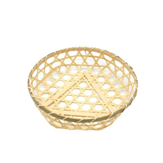 Handmade Large Capacity Bamboo Fruit Basket Beautiful Good Woven Storage Basket for Home