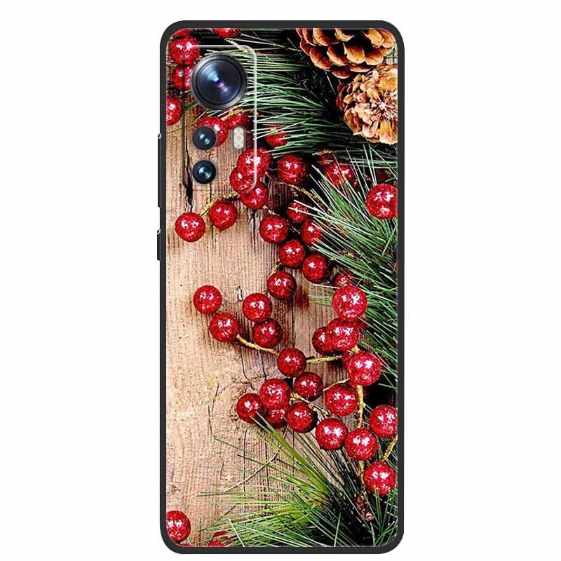Christmas Cartoon Case For Xiaomi 12 Pro Case for Xiaomi Mi 12 Lite 12X 12S Ultra Silicone Soft TPU Cover for Xiaomi 12X Case