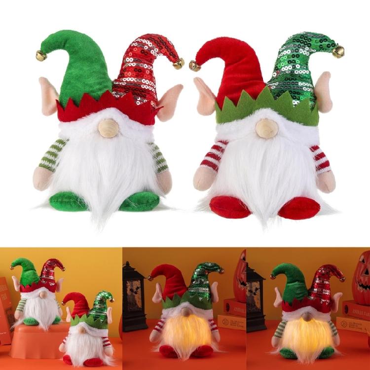 Christmas Gnomes Plush Decorations Glowing Swedish Tomtes Ornament for Holiday