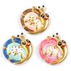 1pc Stainless Steel Charms 18K Gold Plated Snail Animal Pearlized  Multicolor Enamel Pendant DIY Necklace Jewelry 4.3cm X 4.3cm