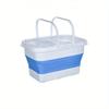 13L Fishing Convenient Hand-held Bucket Live Fish Bucket Portable Folding Breathable Net Suitable for Outdoor Travel and Fishing