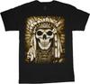 Big and Tall T-shirt Indian Native American Skull Tee Shirt Tall Shirts for Men Unisex T-Shirt