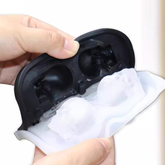 Ice Mold Tray Skull Shape Food Grade Silicone Ice Cube Mold Easy Release Multi-Purpose Ice Cube Tray for Whiskey Cocktails