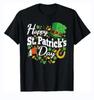 Happy St Patricks Day Shamrock Irish T-Shirt for Gift Size S To 4XL