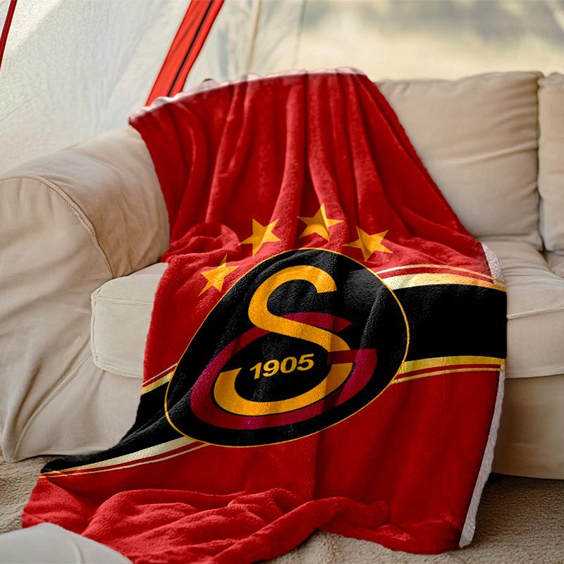 1pc Snug Galatasaray SK Blanket, Lightweight & Durable Print Blanket, Perfect for Home, Couch, Bed, Picnic, Travel, Office