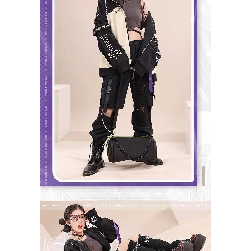 Cyno Tighnari Hoodies Cosplay Genshin Impact Costume Cyno Zipper Jacket Coat Fashion Pullover Hoodie Adult Streetwear Clothes