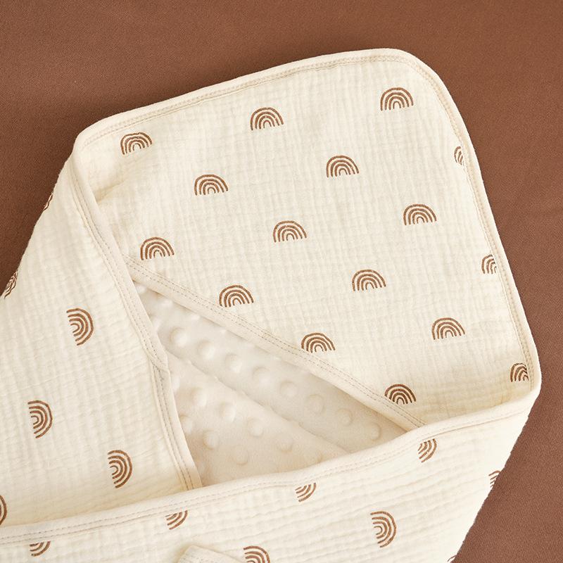Newborn Wrap Swaddle Cute Simplicity Muslin Swaddle Wrap For Unisex Infant Baby Summer 100% Soft Cotton Baby Swaddle Blanket