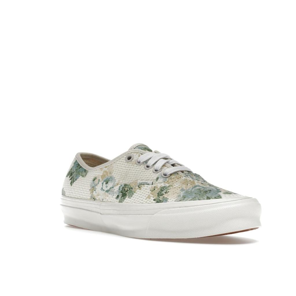 Kith x Vans OG Authentic LX Vintage Roses Men Sneakers Cream Turtledove VN0A4BV9DJR