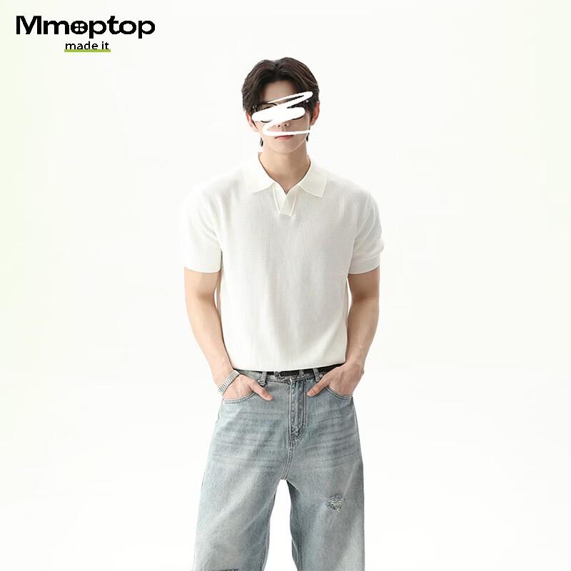 MMOPTOP Men s Solid Color Casual Polo T-Shirt XL