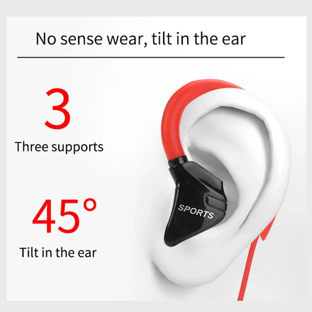 S760 Wired In-ear Waterproof Earphones Ear Hook Earbuds Stereo Super Bass Headphones Sport Headset with Microphone