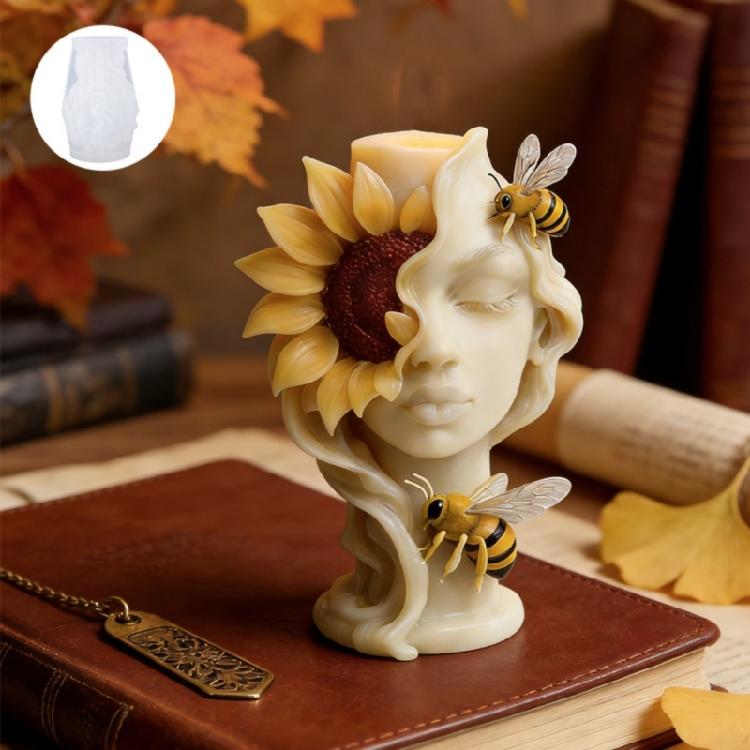Flower Goddess Silicone Molds Lady Figurine Silicone Candle Molds For Handmade Candle Soap Decoration Anniversary Gift