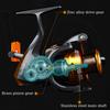 SOUGAYILANG Spinning  Reel 12 Bearing Balls 4000 Series Metal Spinning Reel Boat Rock Fishing Wheel