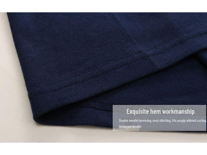 Set de haine de toamnă pentru bărbați: Pulover și Pantaloni din Bumbac Ușor - Articole Termice pentru Vârsta Mijlocie și Persoane Vârstnice