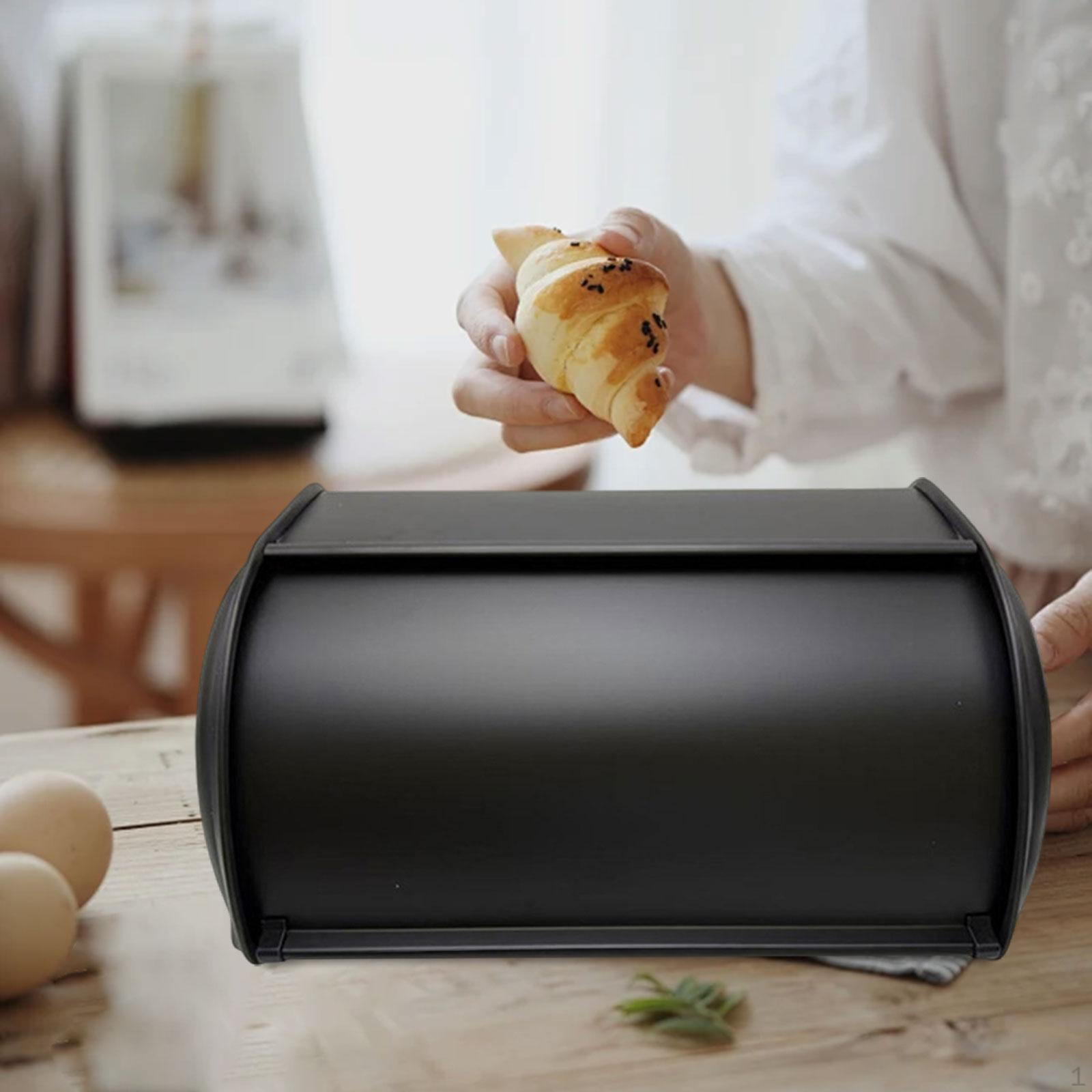 

Металлическая хлебница, Хлебница, Экономия места, Рустик, Контейнер, Держатель для хранения буханок, Сухих продуктов чёрный