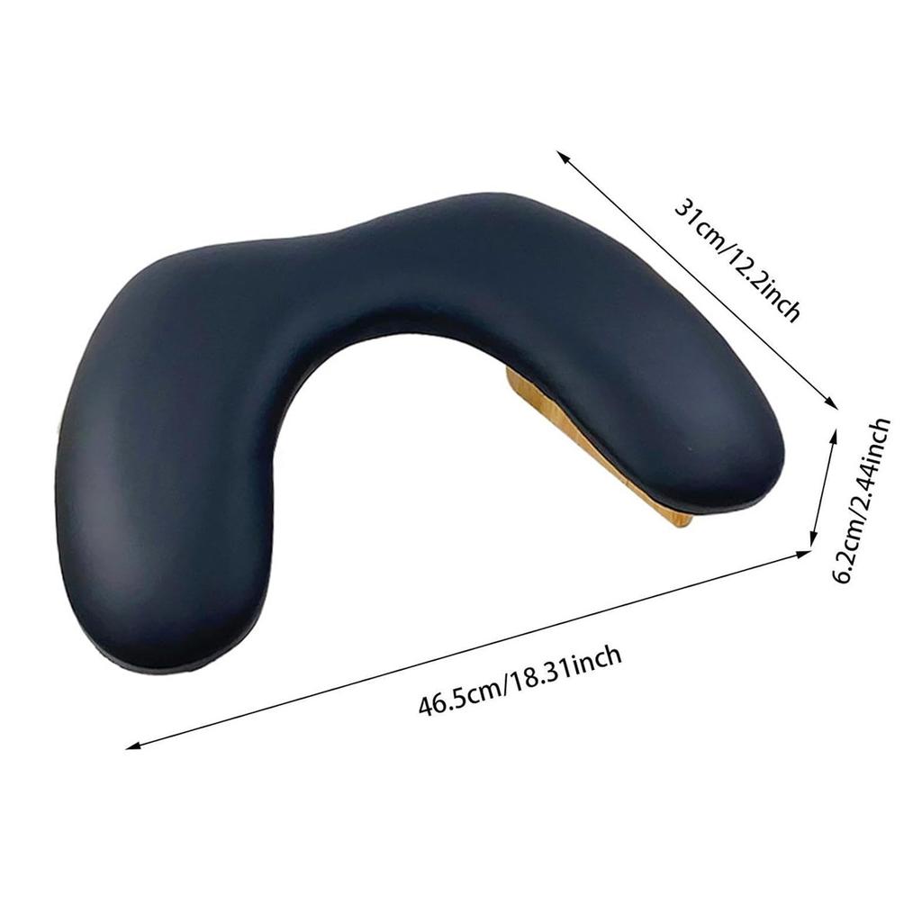 Faltbare Schmetterling Nagel Handkissen Nagelkunst PU-Leder U-förmige Armlehne Maniküre Schreibtischkissen