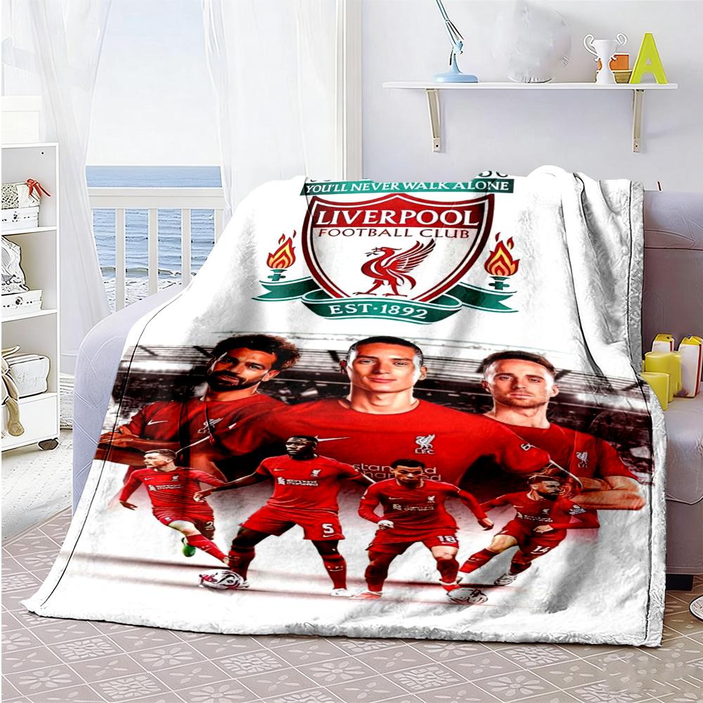 Liverpool Football Blanket Soft Warm Cozy Suitable For Picnics Sofa Office Chair Allseason Use Stylish Decor