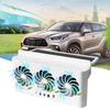 Solar Car Radiator Cooling Fan Eliminate Peculiar Smell Car Window Air Vent Fan USB Powered Auto Ventilation Fan for Vehicles