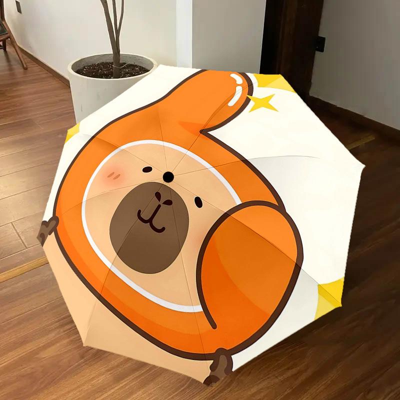 1PC Bear Thumbs Up Umbrella-8-Rib Reinforced, Automatic Open, Lightweight & Durable, Cute Fashion Accessory for Outdoor-T352